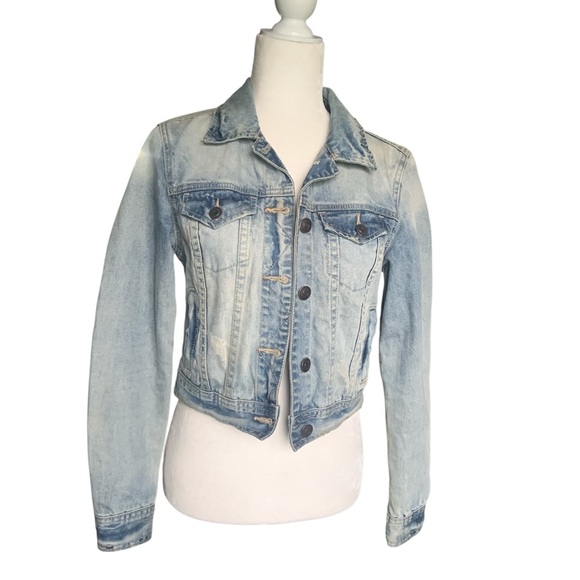 Forever 21 Blue Jean Jacket with unicorn in the back  - Small - Picture 2 of 5